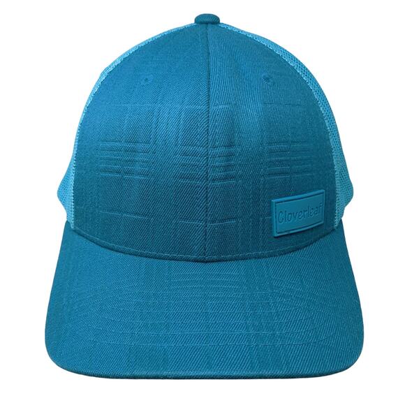 Cloverleaf Snapback Trucker Hat Blue OS Adjustable Mesh Back Get Your Hooey - Picture 1 of 9